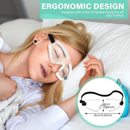 Kingdder Eye Shield Clear Eye Shield for Sleeping Protective Goggles with Adjustable Strap and Soft Padding, Sensitivity of The Eyes to Light, Storage Bag(1pcs)
