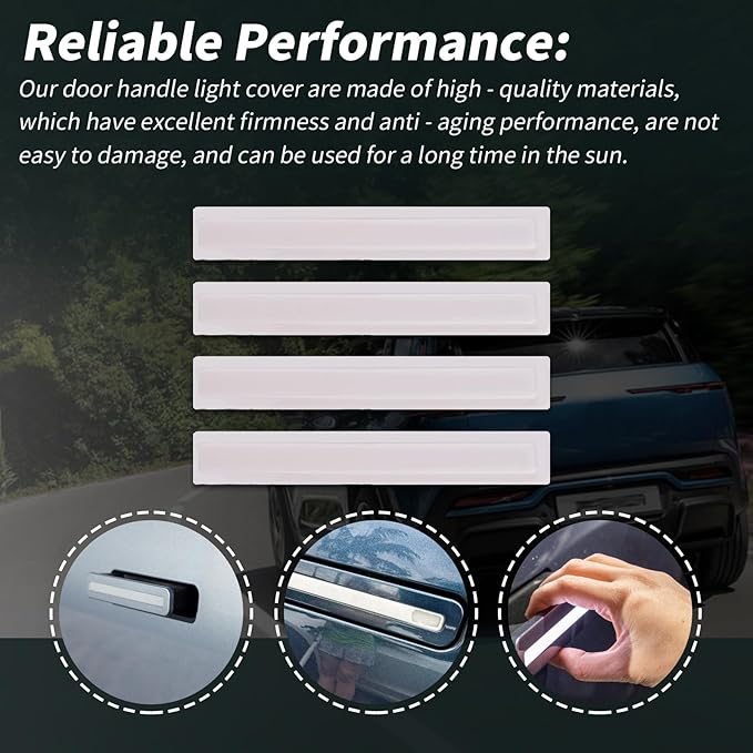 XTPTFABS Door Handle Light Cover KIt Compatible with Fisker Ocean 2023 2024 (Handle Light Cover)