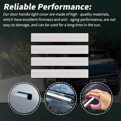 XTPTFABS Door Handle Light Cover KIt Compatible with Fisker Ocean 2023 2024 (Handle Light Cover)