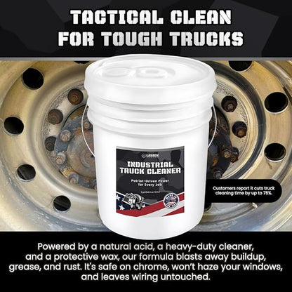 Industrial Truck Cleaner – Tough on Road Grime, Gentle on People and Equipment, 5-Gallon Bucket
