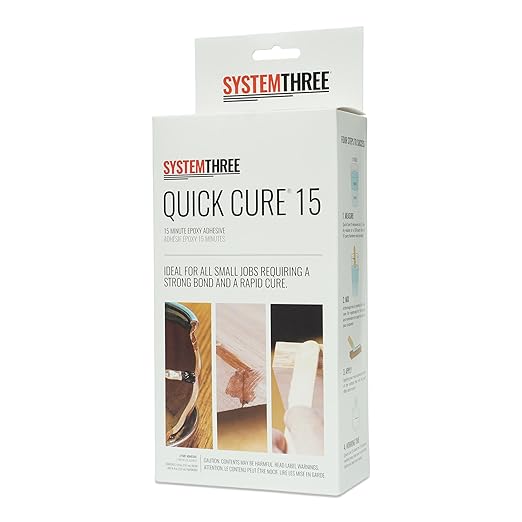 System Three Quick Cure 15 Epoxy Adhesive, 1 Pt Bottle Kit, Amber