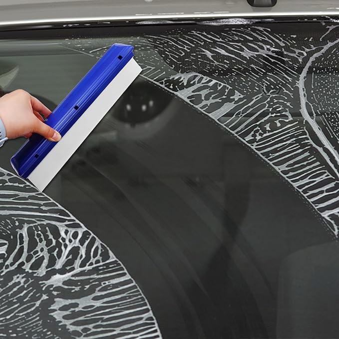 2pack 12.2 Inch Car Drying Squeegee Water Blade Professional Automotive Wiper Car Squeegee Water Blade Squeegee Silicone Auto Car Dryer, Upgrade 3-Layer Sink for Car Squeegee Water Blades for Cars