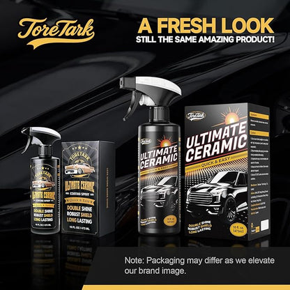 Real Ceramic Coating for Cars Polish (32 Fl Oz), Unmatched Shine Car Wax Coating Spray, No Pungent Smell, Quick Detailer Spray Wax, Lasts 50+ Washes Car Paint Sealant