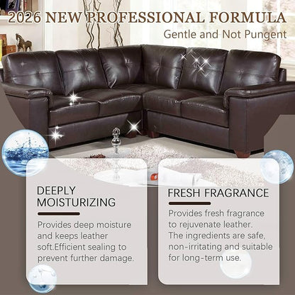 Jughozu Leather Repair Kit for Furniture, Car Seats, Jacket, 2026 New Vinyl Repair Kit with Easy Instructions to Match Any Color. Fix Tears, Scratches, Holes & Peeling on Genuine, Faux, Bonded.