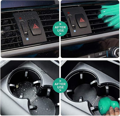 TICARVE Cleaning Gel for Car Detailing Car Cleaning Putty Auto Detailing Gel Detail Tools for Car Interior Cleaner Kit Car Vent Cleaner Automotive Car Cleaner Green