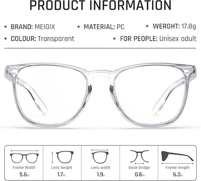 Stylish Safety Glasses, Clear Anti-Fog Anti-Scratch Protective Glasses For Men And Women