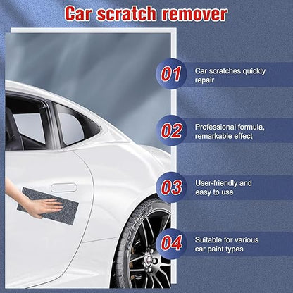 2 Pcs Nano Sparkle Cloth Car Scratch Remover,Upgrade Scratch Remover for Vehicles,Car Paint Scratch Repair Paste,Nano Sparkle Cloth Scratch Remover for Vehicle