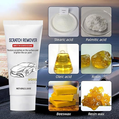 Scratch Remover for Vehicles, Car Surface Care Cream for Light Marks & Swirl Lines, Paint Polishing & Shine Enhancing Formula, Auto Detailing Paste for All Paint Colors