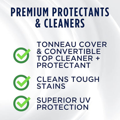 303 Products 30510 Convertible Vinyl Top Cleaning and Care Kit - Cleans And Protects Vinyl Tops - Includes Tonneau Cover And Convertible Top Cleaner 16 fl. oz. + Automotive Protectant 16 fl. oz.,,Blue