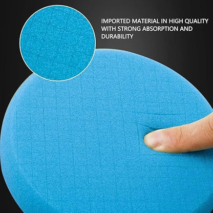 Blue T60 Moderate-Cut Foam Polishing Pads, 3Pcs 5.5 Inch Buffing Polishing Pads for 125mm Backing Plate Compound Buffing Sponge for Car Buffer Polisher Compounding, Polishing and Waxing -FPTSS5B-3
