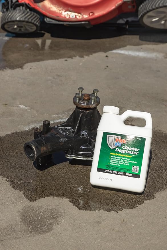 POR-15 Stop Rust Preparation System - Cleaner Degreaser and Metal Prep, Non-flammable and Water-based, 32 Fluid Ounces, 1-quart each