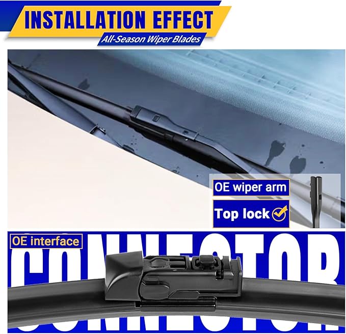 3 wipers Replacement for 2016-2021 2022 2023 Toyota CHR, Windshield Wiper Blades Original Equipment Replacement - 26"/16"/14" (Set of 3)