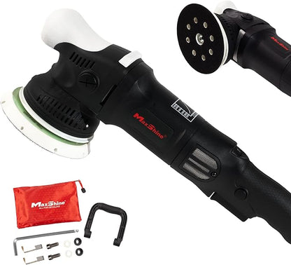 Maxshine M15 Pro Dual Action Polisher | 15mm Throw, 5” Backing Plate, 1000W Motor | Variable Speed, Ergonomic Grip, Low Vibration | Auto, Boat & Marine Detailing Buffer for Paint Correction
