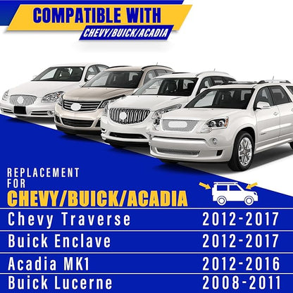 2 wipers Replacement for 2012-2017 Chevy Traverse/Buick Enclave /2012-2016 Acadia MK1/2008-2011 Buick Lucerne, Windshield Wiper Blades Original Equipment Replacement - 24"/21" (Set of 2) Pinch Tab