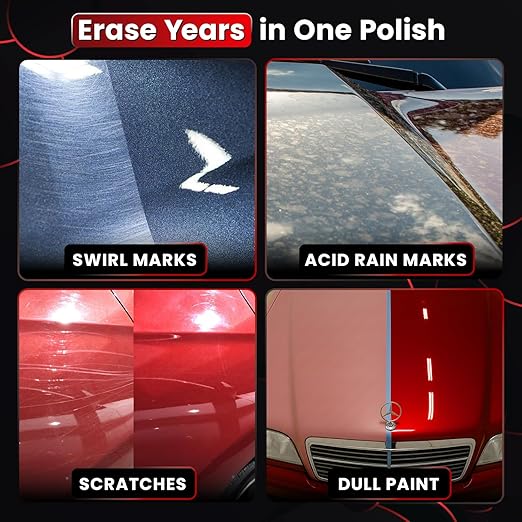 Clarity Compound - Polishing & Cutting Compound for Cars with ClarityFusion Technology - One Step Scratch Remover for Clear Coat & Paint Restoration - Removes Scratches, Swirls & Oxidation - 16 oz