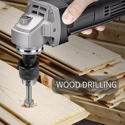 Kofdvdz 5/8-11 Angle grinding machine special conversion chuck, 1.5-10mm diameter metal drill chuck with fixed converter and quick replacement, stable use, can replace electric drill holes