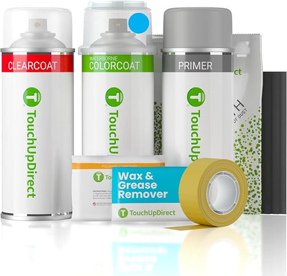 TouchUpDirect XDA Oasis Blue Pearl Compatible with Subaru Exact Match Touch Up Paint Aerosol - Platinum Kit