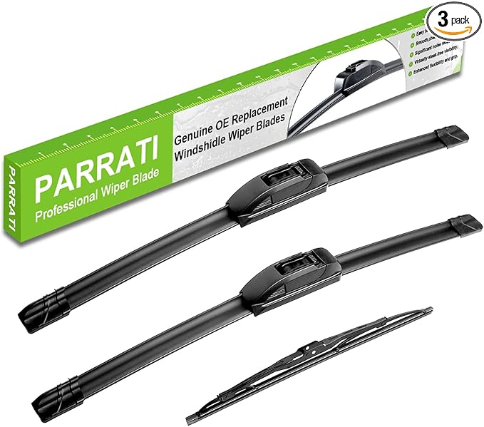 PARRATI® Windshield Wipers for Dodge Durango 2001-2003,21"+20" Front and 16" Rear,OEM Replacement Wiper Blades,Quiet & Streak-Free(Set of 3)
