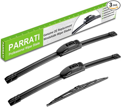 PARRATI® Windshield Wipers for Dodge Durango 2001-2003,21"+20" Front and 16" Rear,OEM Replacement Wiper Blades,Quiet & Streak-Free(Set of 3)