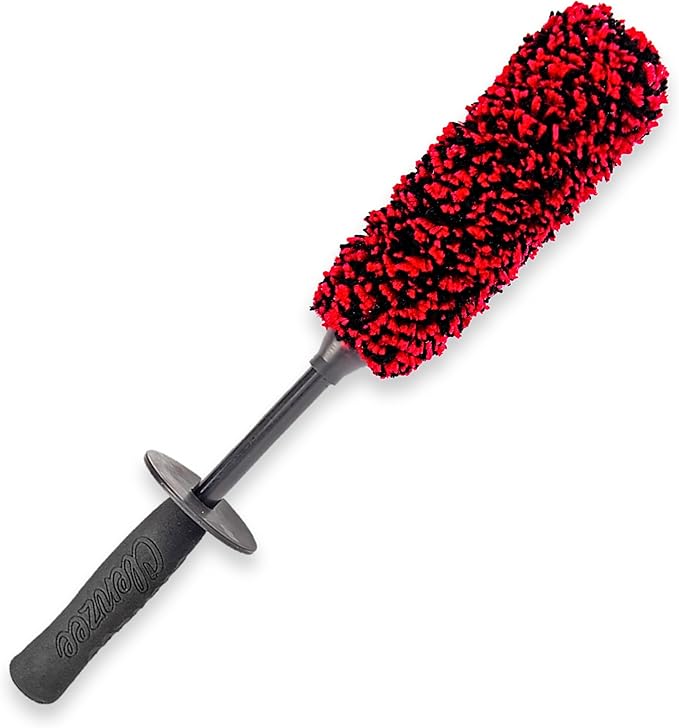 Premium Microfiber Wheel Brush | Soft Non-Metallic Rim Cleaner & Wheel Brush | 15 Inch Long Regular Size