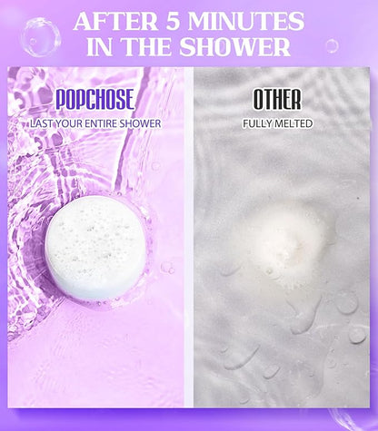 POPCHOSE Shower Steamers Aromatherapy - Christmas Stocking Stuffers for Women & Men,16 Pack Lavender Natural Essential Oils Shower Tablets, Self Care Relaxation & Home SPA, Birthday Gifts for Women