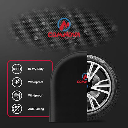 Comnova RV Tire Covers 2 Pack - 600D Tough Tire Wheel Cover Protector for RV, Truck, SUV, Trailer, Camper, Boat and Van, Heavy Duty & Waterproof Tire Cover, Fits Tire Diameters 30-32 Inch