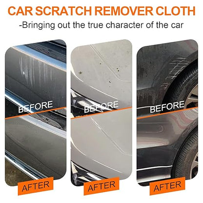 Nano Sparkle Cloth Car Scratch Remover Paste for Vehicles, Car Paint Scratch Repair Kit for Minor Scratches & Water Spots (Orange)