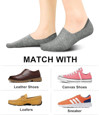 wernies No Show Socks Women Low Socks Non Slip Flat Boat Line 4/8 Pairs
