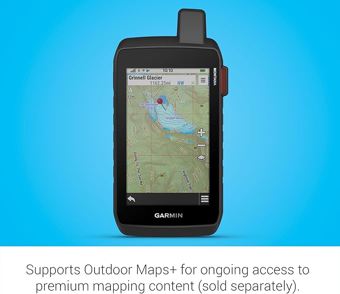 Garmin Montana® 760i, Rugged GPS Handheld Navigator with Built-in inReach® Technology for SOS and 2-way Texts in Remote Areas, 5” Touchscreen, 8MP Camera, Satellite Imagery and Maps for Road or Trails