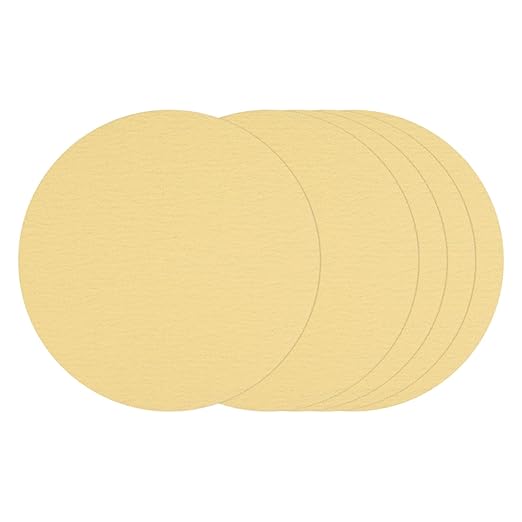 Kozelo 25 Pcs Sanding Discs 8-7/8 Inch 100 Grit Hook and Loop Random Orbital Sandpapers Suitable for Drywall Sander Wood Metal Furniture, Yellow
