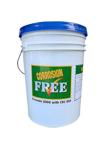 Corrosion Free Rust Cure Formula 3000-5 Gallon Pail – No-Drip Rust Inhibitor & Undercoating for Cars, Trucks, Tractors, Snowblowers – Stops & Prevents Rust –Includes RP460 HD Applicator Gun