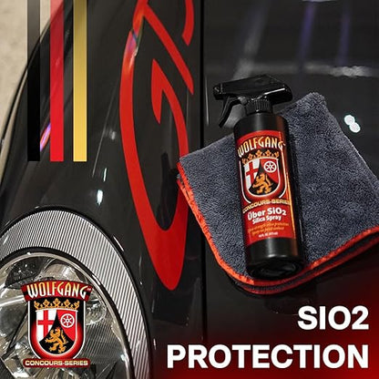 Wolfgang Concours Series Uber SiO2 Silica Spray | Hydrophobic Formula for High-Gloss Finish | Long-Lasting Protection & Easy Application | Enhances Shine & Paint Durability | WG-3500-FBA | 16 Oz