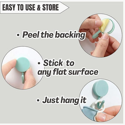 IMARU 3 Pairs Dishwashing Gloves with Hanging Hooks - NonSlip & Reusable Cleaning Gloves for Household, Kitchen, Gardening