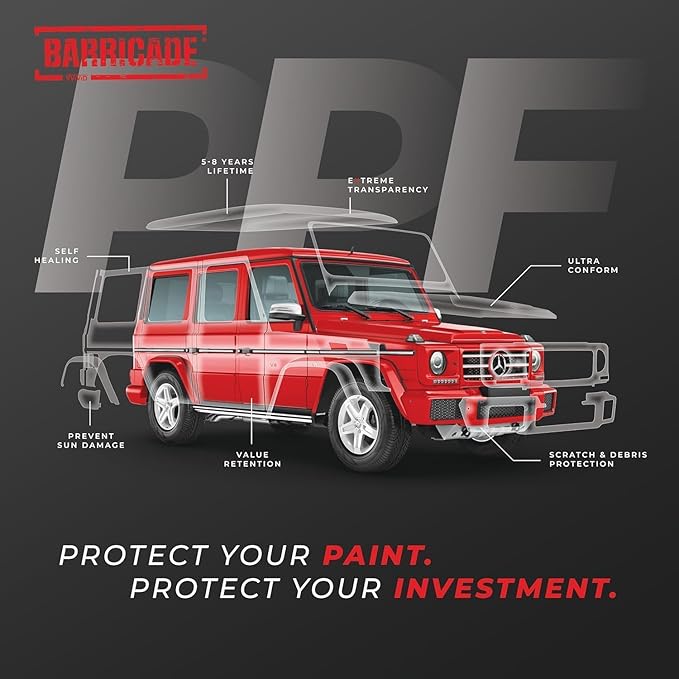 VViViD Barricade Premium 8 Year Clear Gloss Paint Protection Film (144" x 59") (12ft x 59")