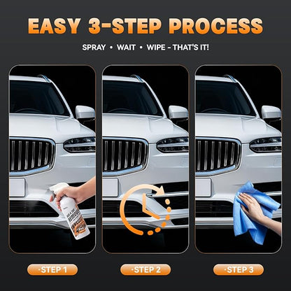 Pro Strength Bug and Tar Remover for Cars - Rapid Dissolve Formula, Safe on Clear Coat Paint, Windshield, Chrome - Effective Auto Detailing Cleaner - 16 fl oz