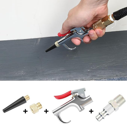 WYNNsky Air blow Gun Kit, 2PCS Air Flow Extensions, 4PCS Nozzle Tip, 13PCS Air Compressor Accessories Kit