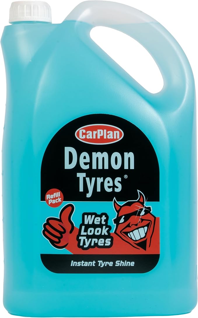 CarPlan Demon Tyres 169 fl Oz (5L) Refill Pack - Wet Look Tyres