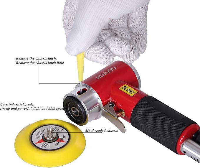 2 3-inch Mini Orbital Sander da sander Air Dual Action Sander Air Polisher Super Smooth and Swirl Freely High Speed for Auto Body Work