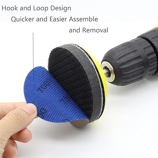 30pcs Sandpaper 3 inch Sanding Discs Hook and Loop 7000 Grits Wet Dry Sandpaper for Random Orbital Sander Automotive Metal Sanding Polishing
