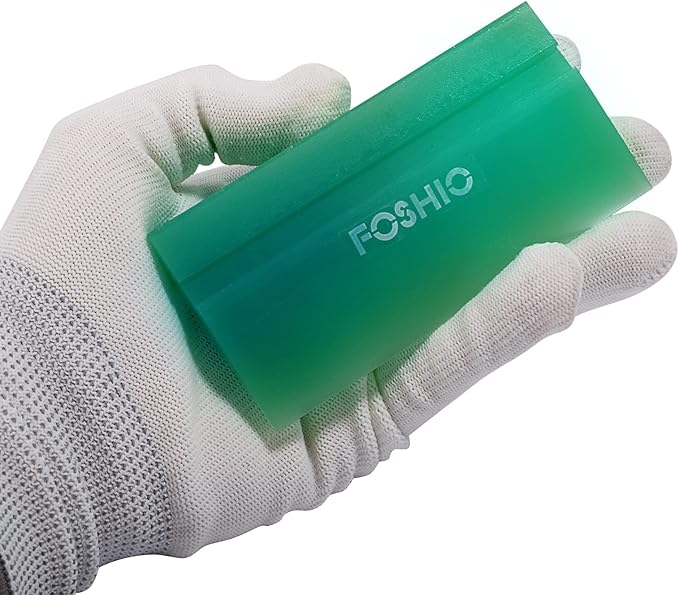 FOSHIO Green Mini Squeegee Window Film Tools,Rubber Squeegee Water Blade Decal Wrap Applicator Car Home Tint