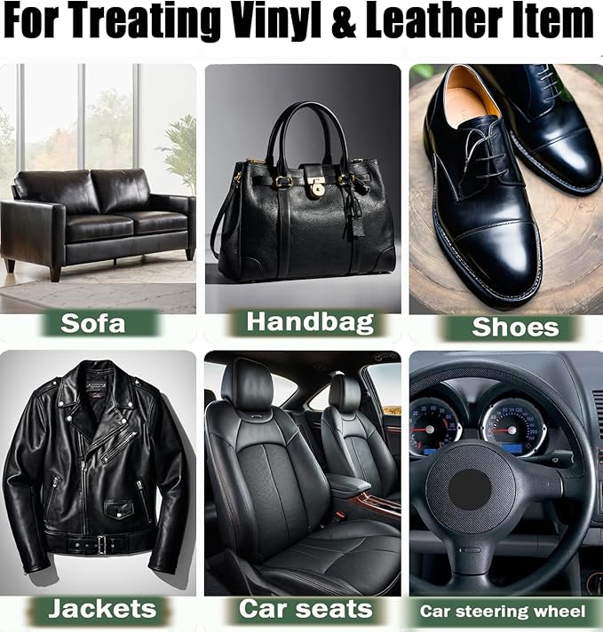 UP22YOU Leather Recoloring Balm, Brown Vinyl Leather Dye for Furniture Seat, Leather Repair Kit for Car Interior, Shoe Polish Paint