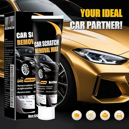 Scratch Remover for Vehicles, 2025 New Car Scratch Repair Paste Car Scratch Remover with Wipe and Sponge, Car Polishing Wax Scratchs Remover Cars Paint Scratchs Repair Kit for Deep Scratches (2)