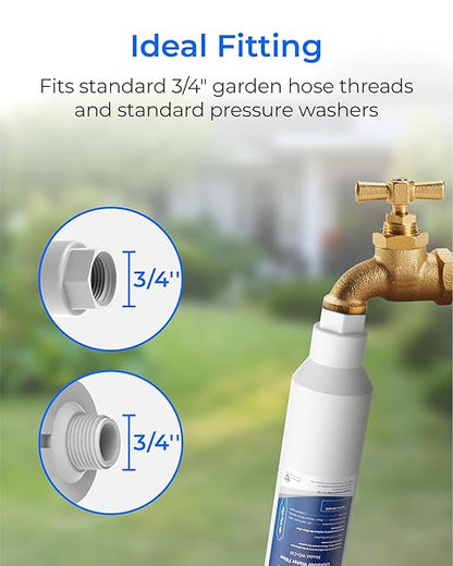 Waterdrop Hard Water Filter for Hose Car Wash, Water Deionizer for Car Washing, Window, Boat, Marine, Motorcycle, Yard Cleaning, Wash Spot Free, 4 Pack