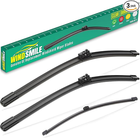 26" 22" 13" Windshield Wiper Blades Replacement for Mercedes-Benz GLE350 / GLE450 / GLE580 2020 2021 2022 2023 Premium All Weather Front Rear Wipers Set - OEM Quality (Pack of 3)