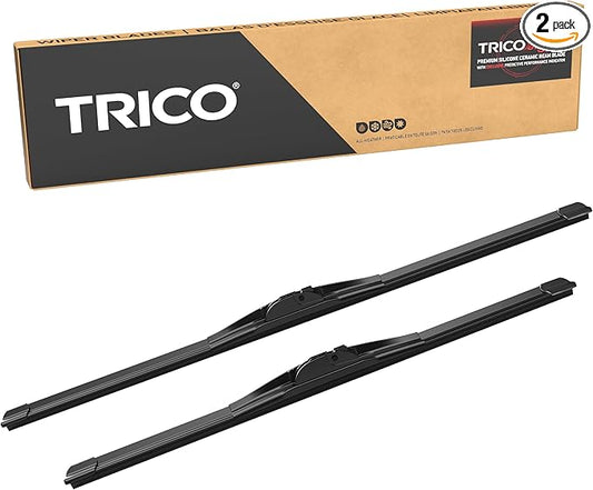 TRICO Signal Premium Silicone 20” + 19” Automotive Replacement Windshield Wipers Beam Blades with Exclusive Predictive Performance Indicator and 3X Longer Life for Select Vehicle Models, 2 Pack