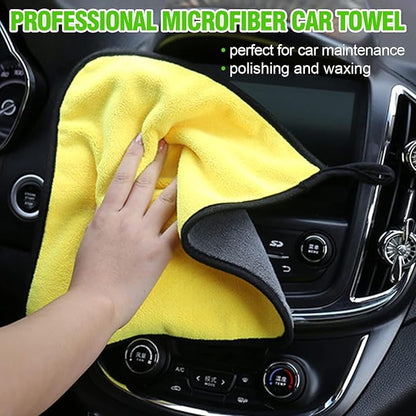 62'' Car Wash Brush Cleaning Kits with Long Handle Foldable Car Wash Brush Windshield Window Squeegee Car Washing Supply Set for All Car