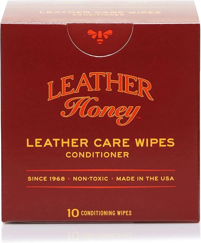 Leather Honey Cleaner Wipes with Conditioner Wipes and 16oz Spray Cleaner