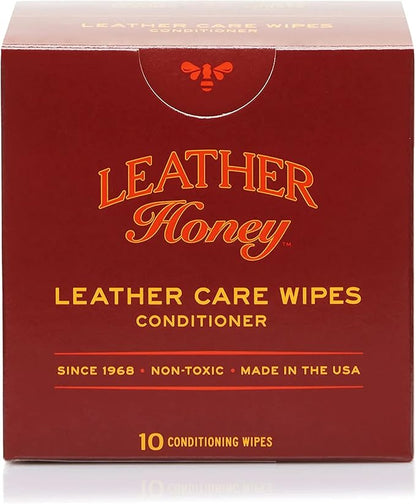 Leather Honey Cleaner Wipes with Conditioner Wipes and 16oz Spray Cleaner