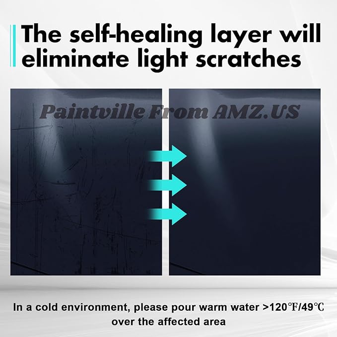 Paintville for Tesla Model Y 2020-2024 TPU PPF HD Clear Paint Protective Film Custom Fit Anti Scratch Self Healing Shield Guard Tesla Finishing Accessories for Headlight Fog Light