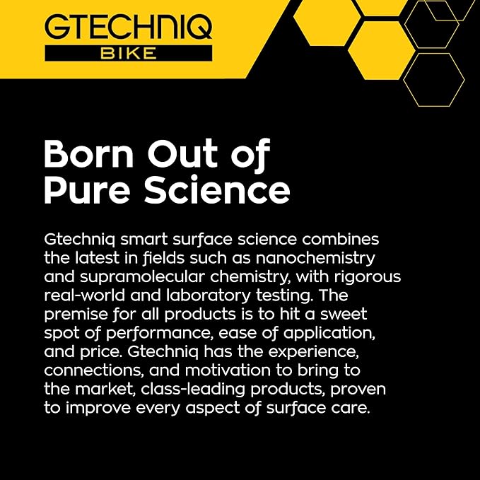 Gtechniq Bike Ceramic Kit, 4-Piece | Includes Frame Prep Spray, Ceramic Protector, Applicator and Microfiber Cloth, Extreme Dirt Repellent, Chemically-Bonding Coating, Up to 2 Years Protection